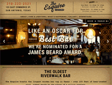 Tablet Screenshot of esquiretavern-sa.com